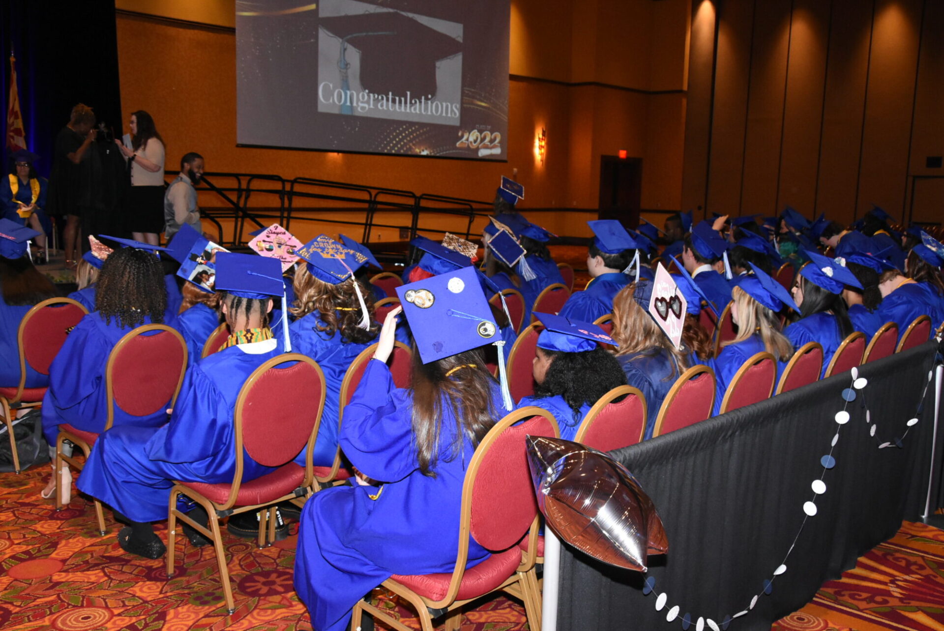 Graduates seated