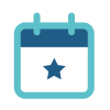 calendar with star icon