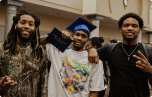 Student at their graduation ceremony