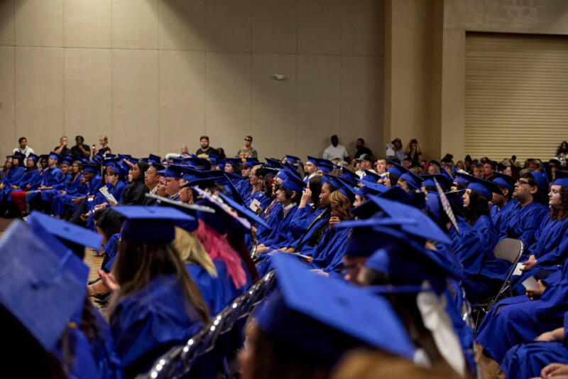 Students at the graduation