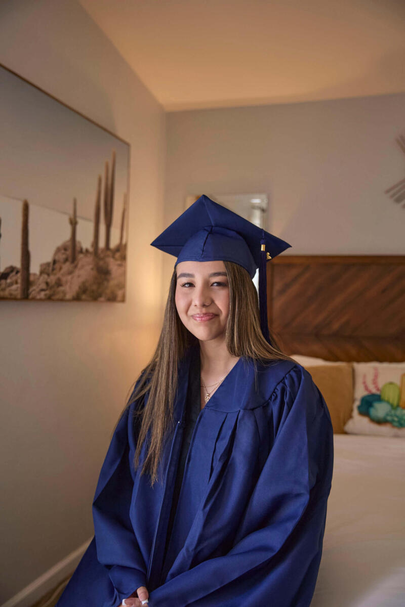 Happy graduated girl